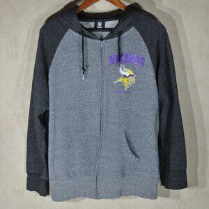 Women's NFL Team Apparel Minnesota Vikings Full Zip Hoodie - Size L